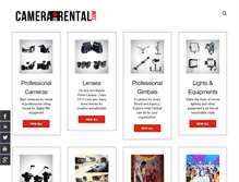 Tablet Screenshot of cameraonrental.com